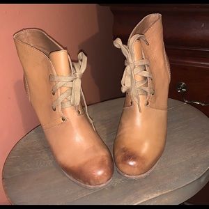 Lucky Brand Tan Booties, ❗️❗️Price Firm❗️❗️